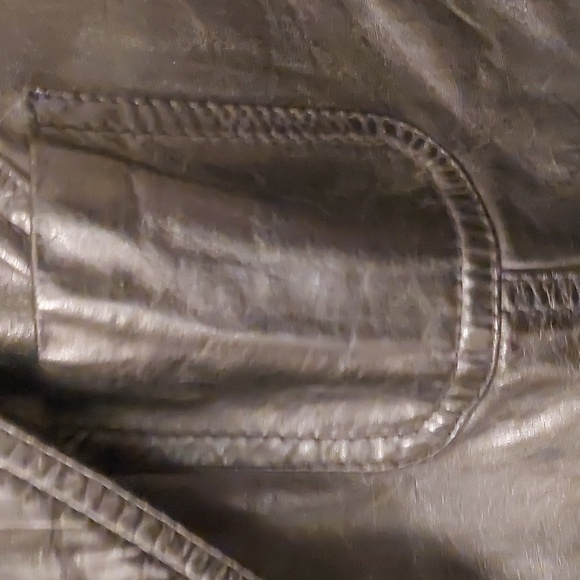Genuine 100% Black Leather Jacket Size 11/12 - Picture 3 of 10